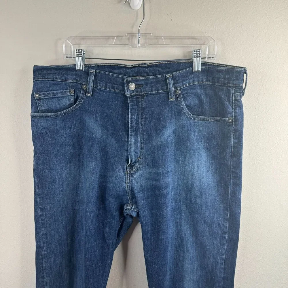 Levi's 505 Jeans Mens‎ Size 40x32 Medium Wash Whiskered Straight Denim